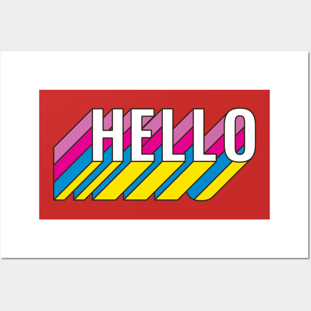 Hello Wall Art by UniqueDesignsCo